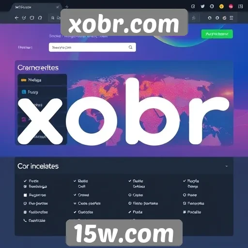 Análise da interface do usuário no site xobr.com